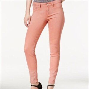 Jessica Simpson Pink Rolled Crop Skinny Jeans